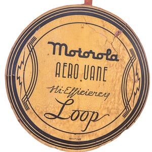 Vintage 1940s Motorola Aero Vane Hi-Efficiency Loop Antenna